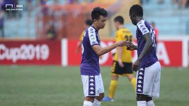 Nguyen Thanh Chung - Pape Omar Faye Ha Noi FC vs Tampines Rovers Group F AFC Cup 2019
