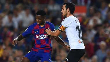 Ansu Fati Daniel Parejo Barcelona Valencia La Liga 2019