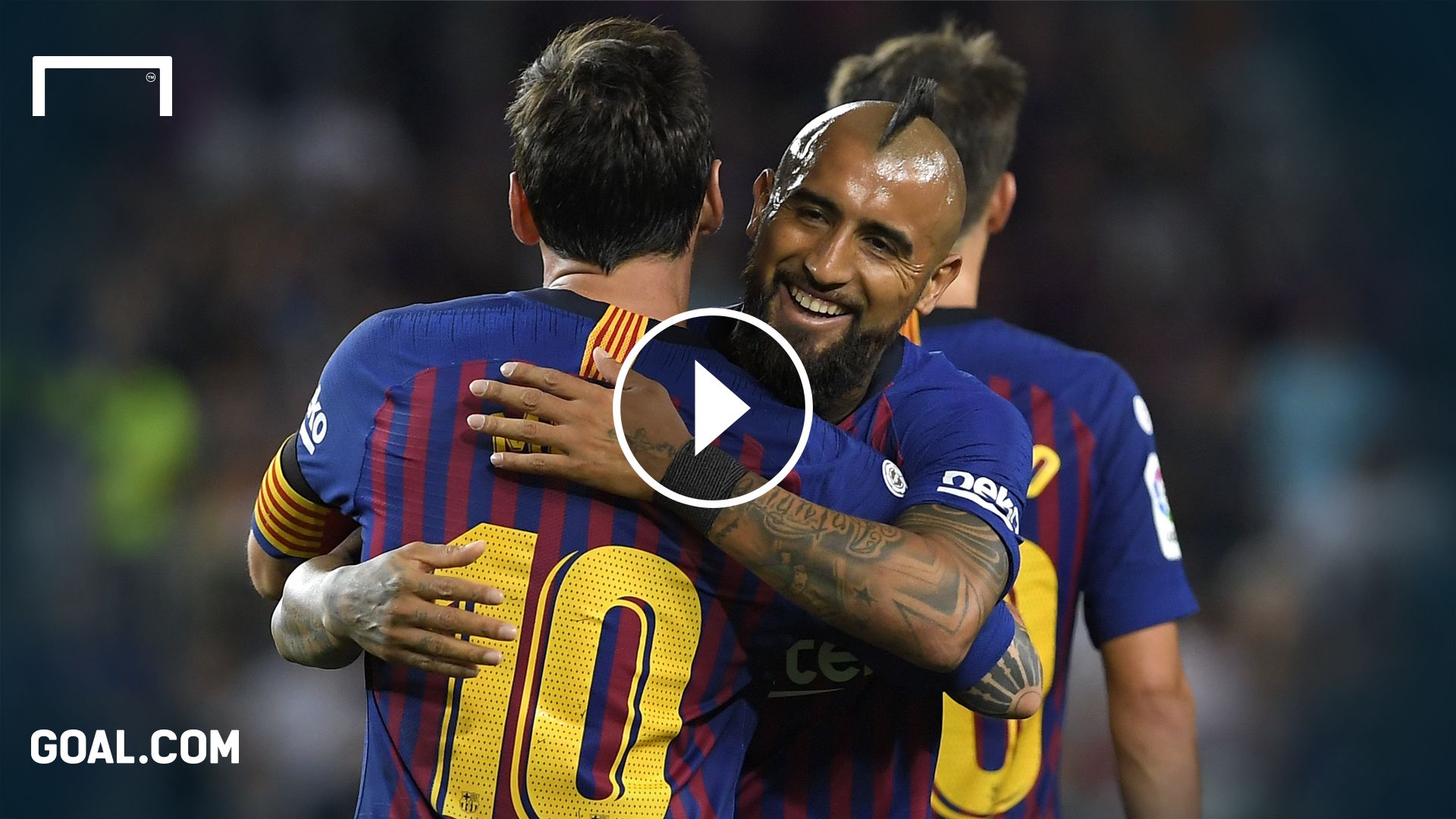 Lionel Messi Arturo Vidal FC Barcelona