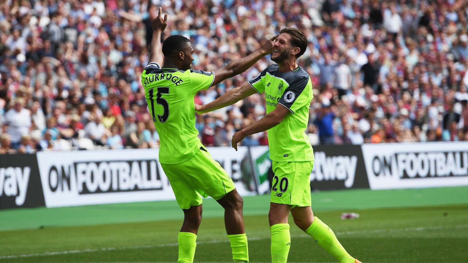Daniel Sturridge Adam Lallana Liverpool 14052017