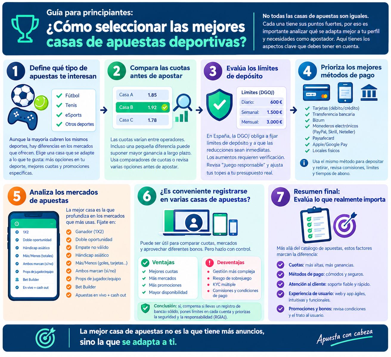 Como seleccionar las mejores casas de apuestas