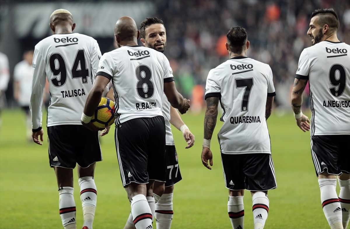 Anderson Talisca Ryan Babel Gokhan Gonul Ricardo Quaresma Alvaro Negredo Besiktas Osmanlispor 12/17/17