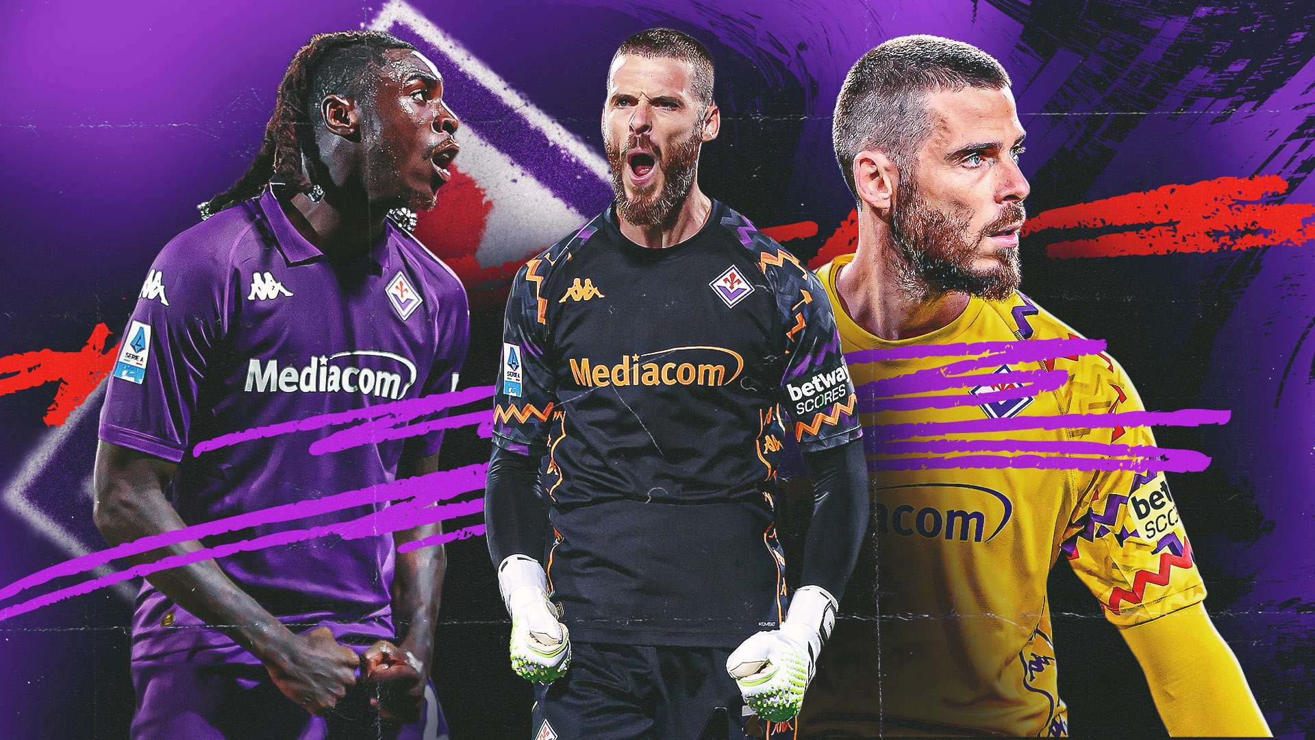 Fiorentina David de Gea Moise Kean GFX