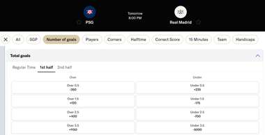 half time total betting