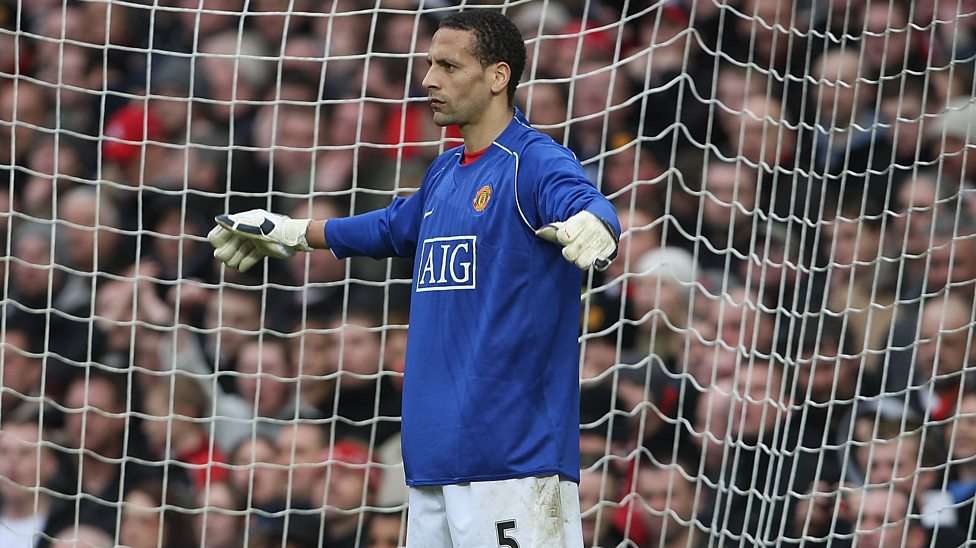 Rio Ferdinand goalkeeper