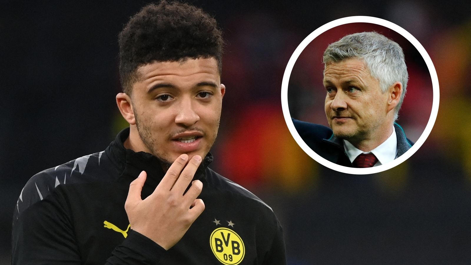 Jadon Sancho Ole Gunnar Solskjaer Dortmund Man Utd GFX