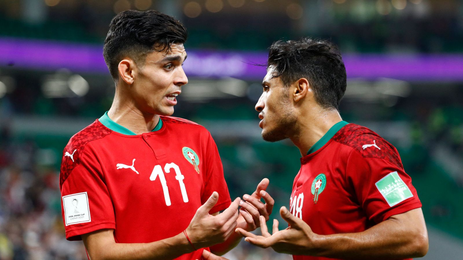 Achraf Bencharki - Abdelilah Hafidi - morocco - arab cup 2021