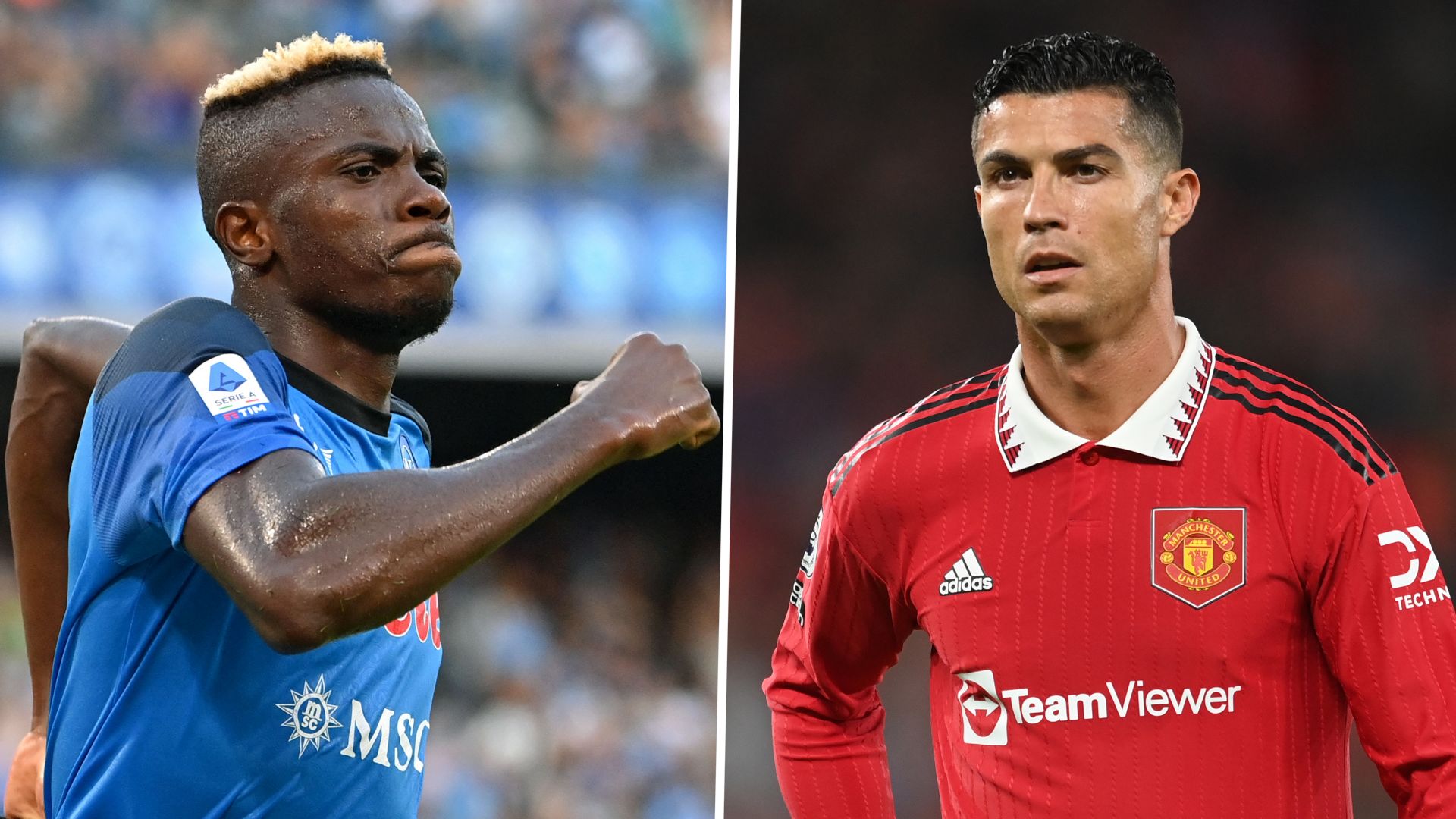 GFX Info Victor Osimhen Cristiano Ronaldo