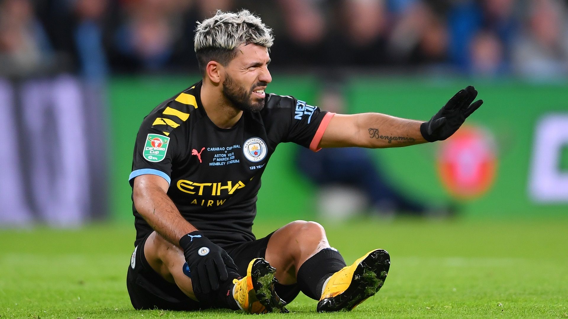 Sergio Aguero Manchester City Aston Villa Carabao Cup Final 2019-20