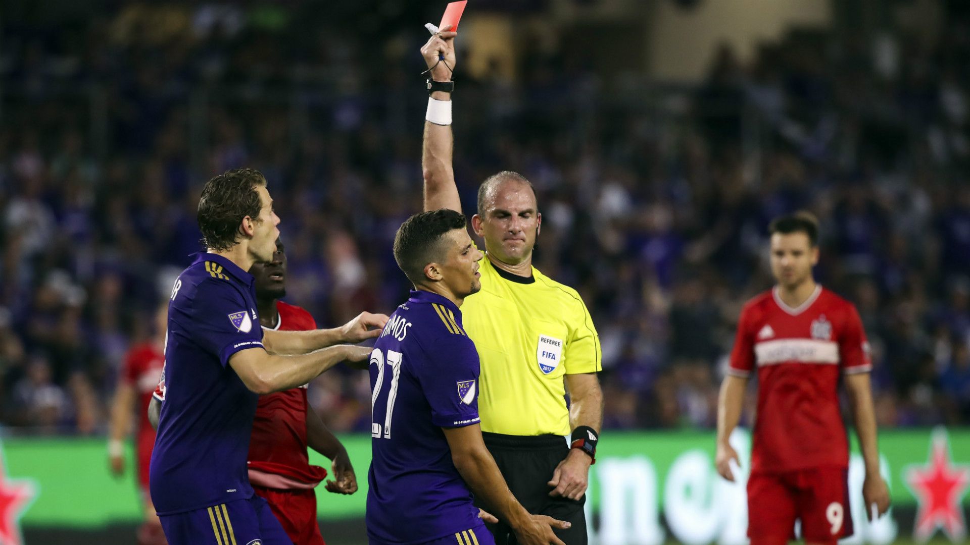 Rafael Ramos Orlando City Referee Ted Unkel