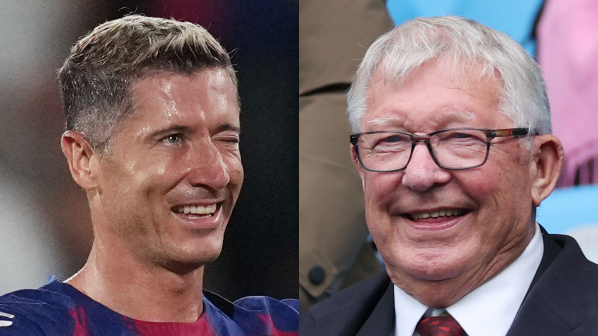 GFX Robert Lewandowski Sir Alex Ferguson