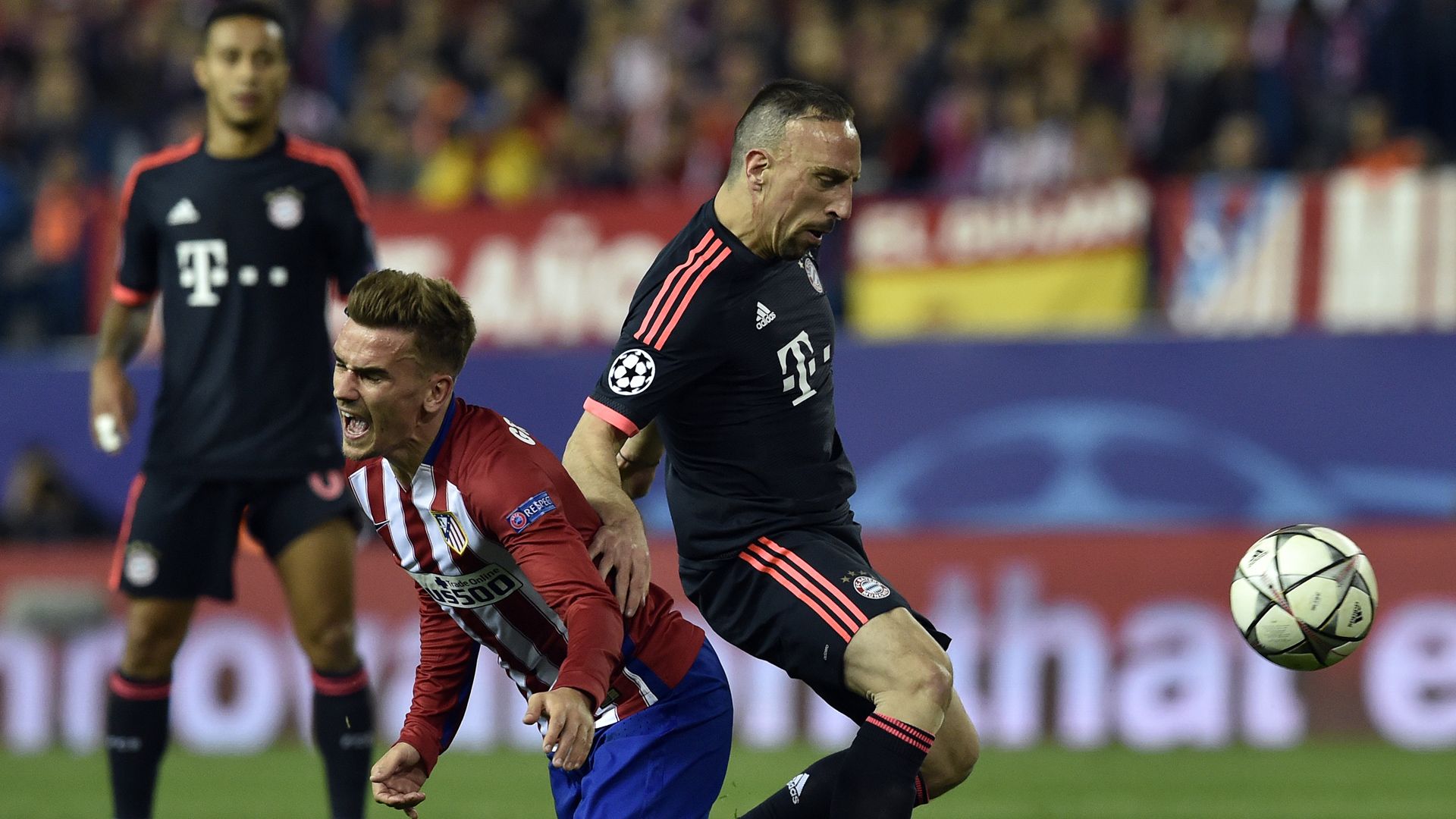 Antoine Griezmann Franck Ribery Atletico Madrid Bayern München Champions League 27042016