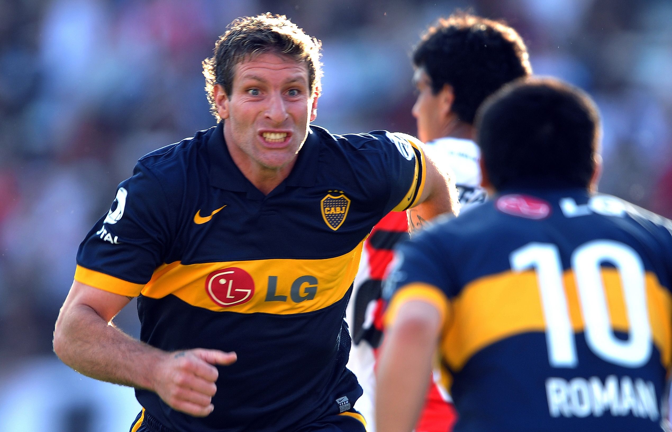 Juan Roman Riquelme y Martín Palermo