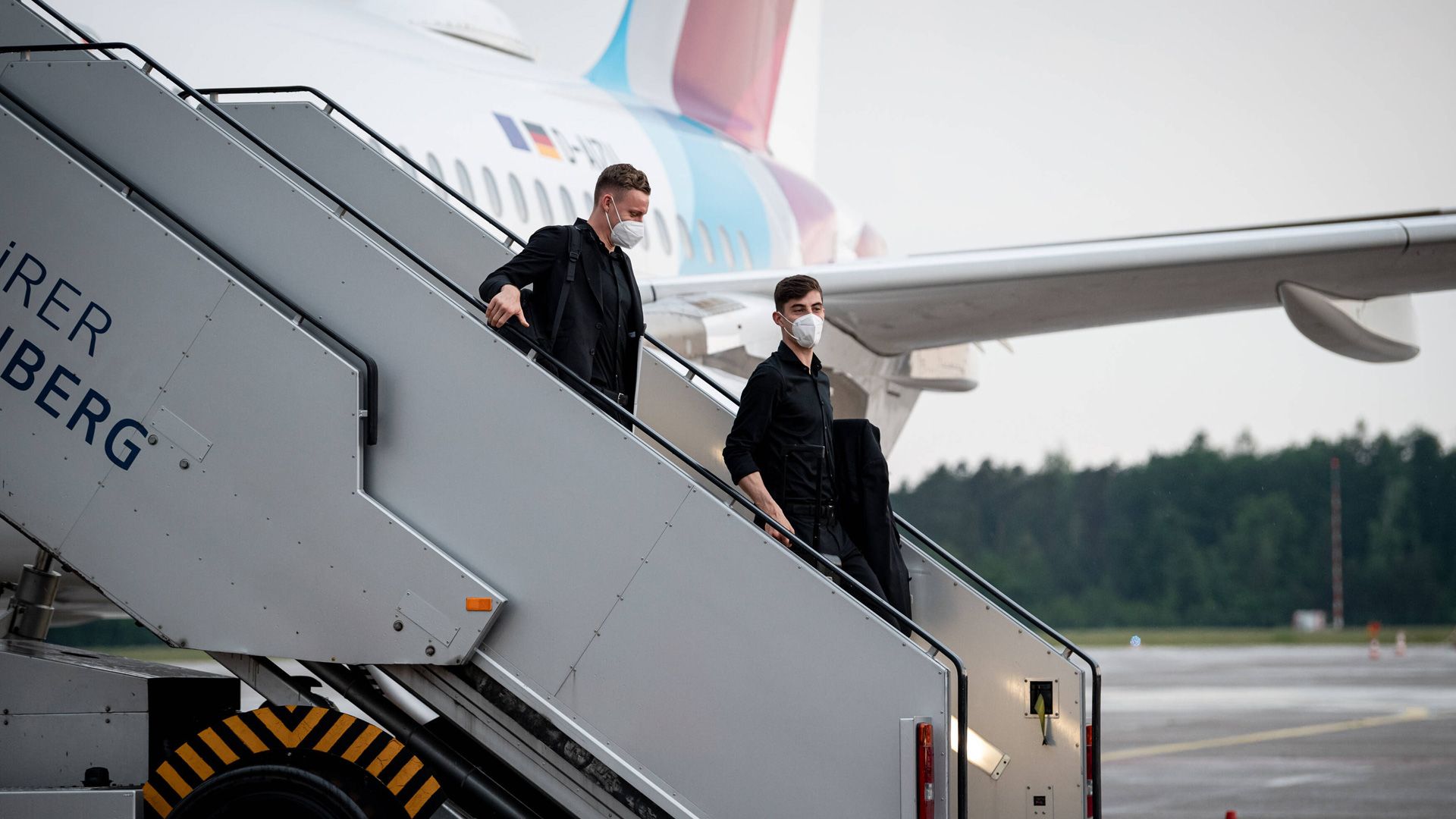 GER ONLY Germany DFB-Team Flugzeug 0921