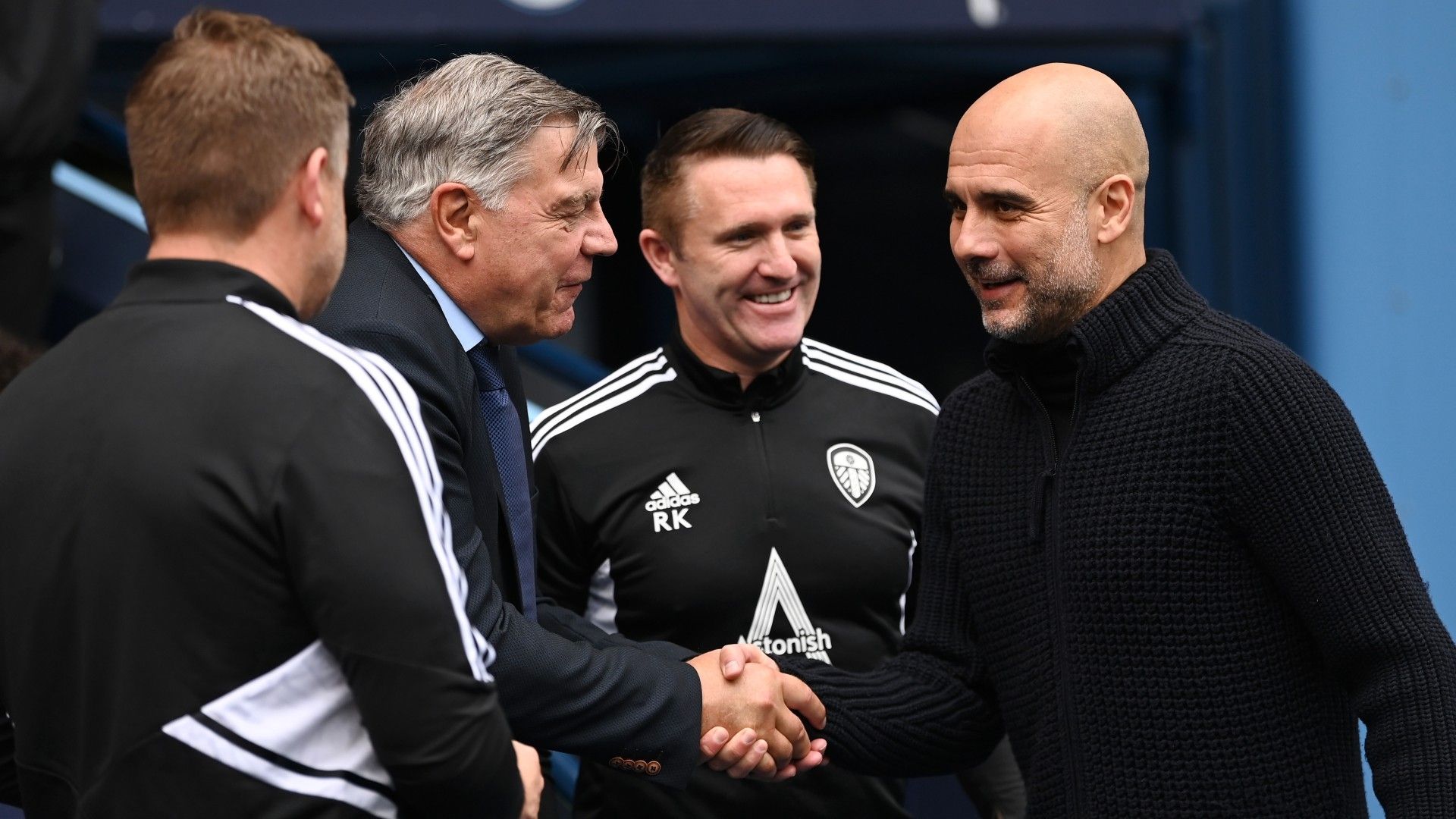 Sam Allardyce Pep Guardiola Man City vs Leeds 2022-23