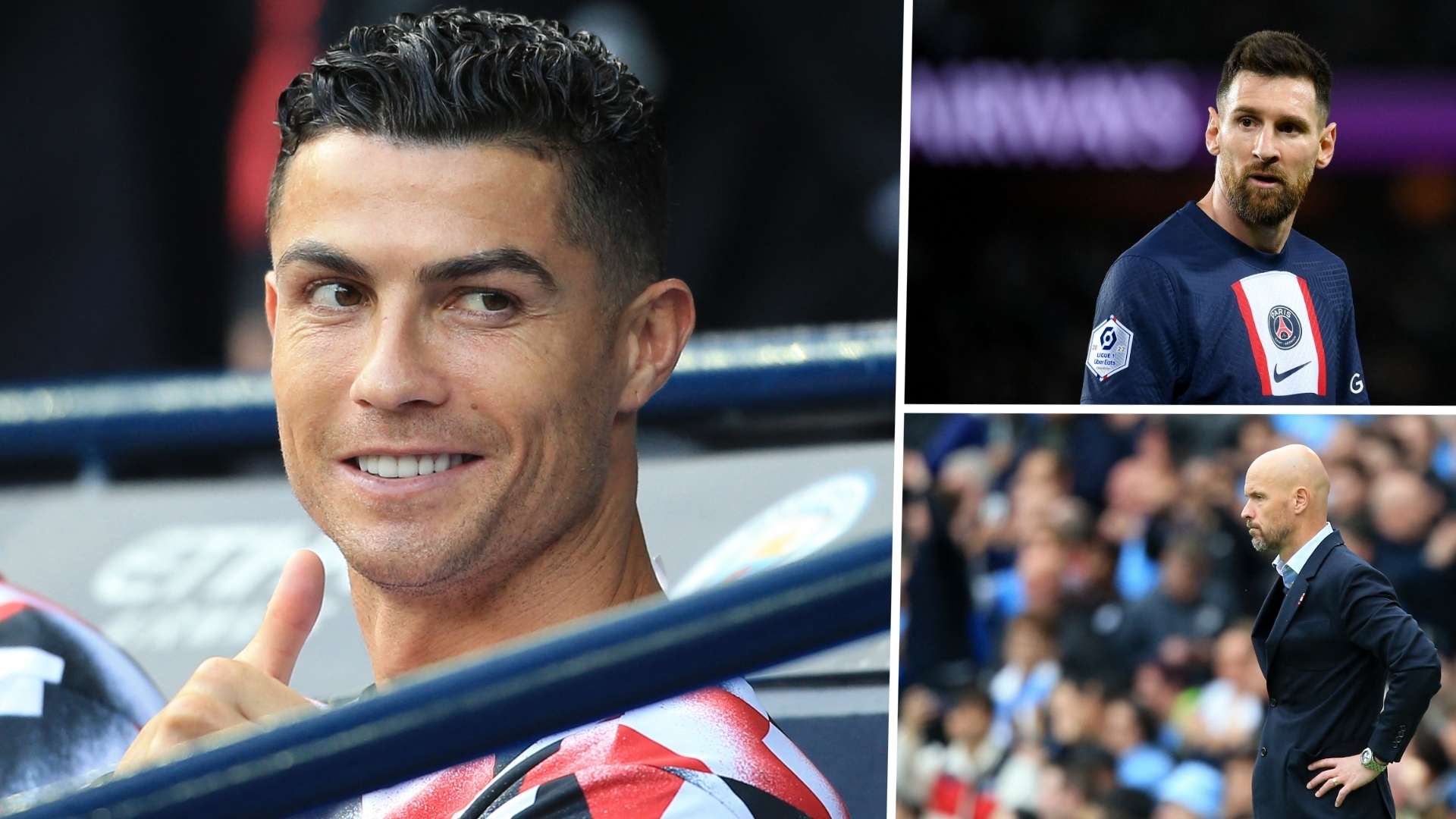 Ronaaldo, Messi, Ten Haag