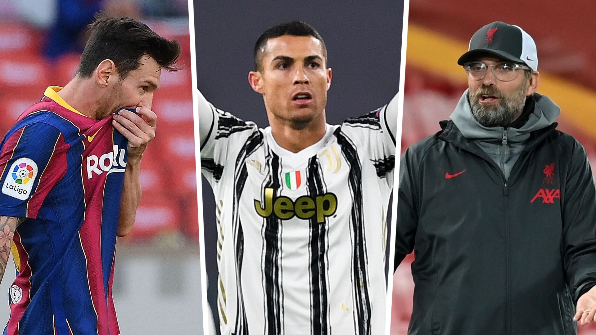 Messi Ronaldo Klopp GFX