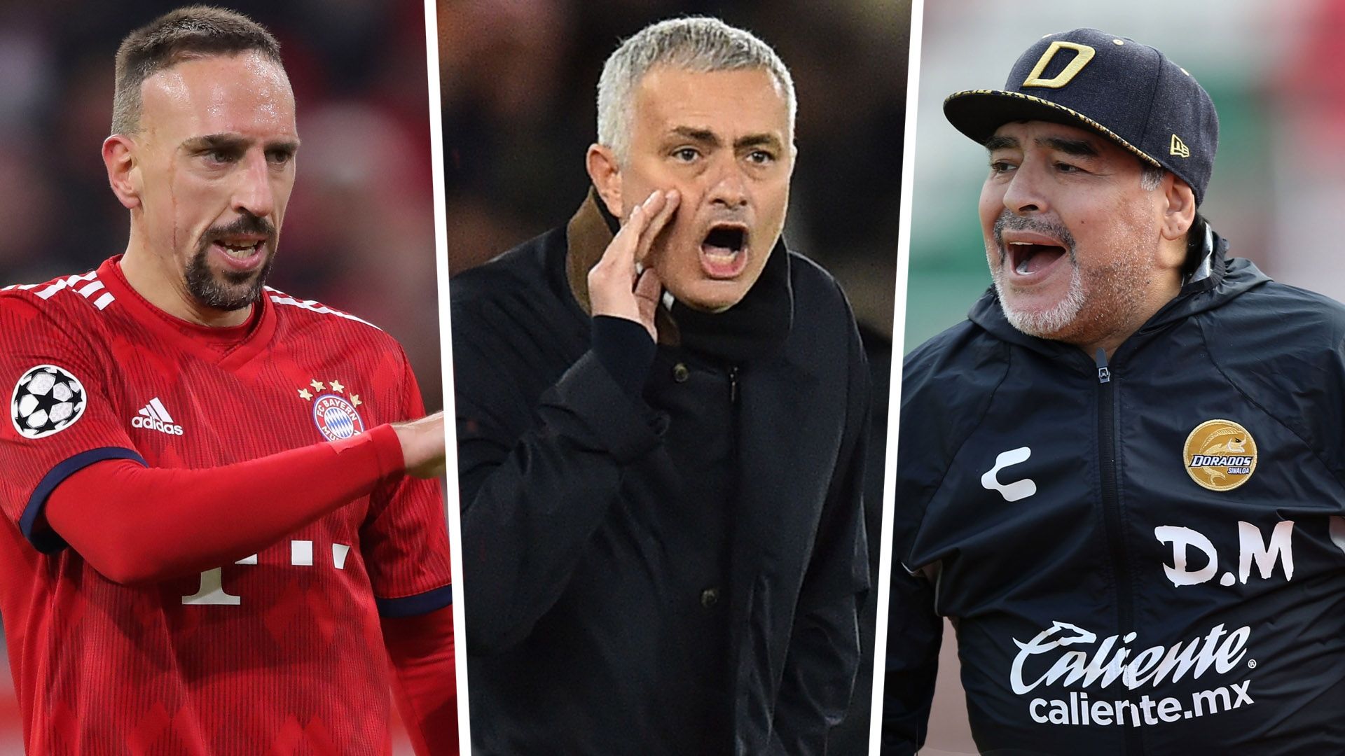 Franck Ribery Jose Mourinho Diego Maradona