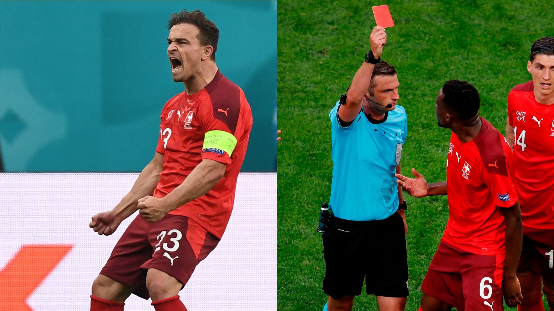 Shaqiri Tor Schweiz Spanien Live rote karte