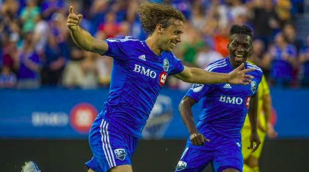 Donadel celebrates against the Crew