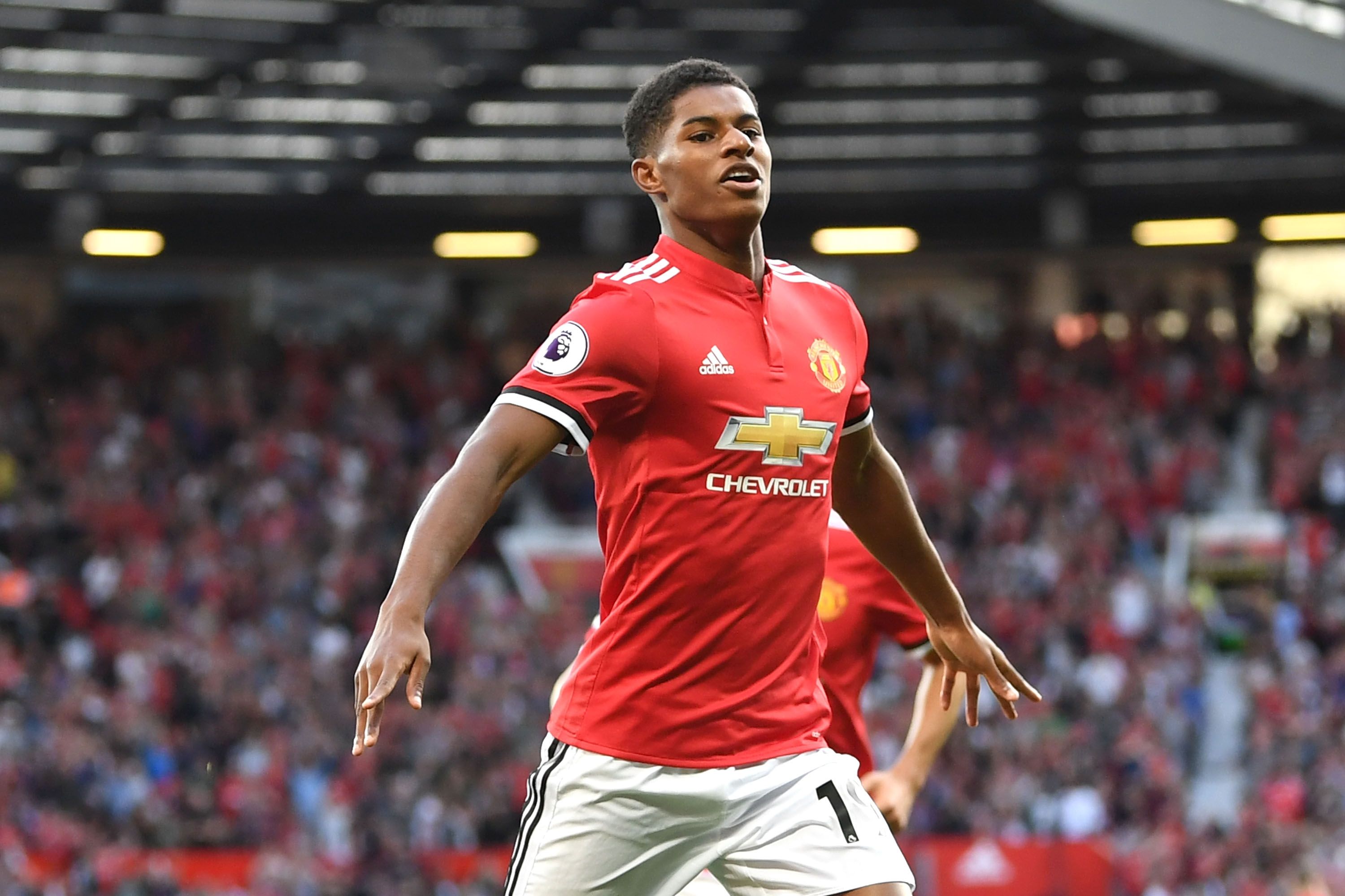 Marcus Rashford Manchester United Leicester City Premier League