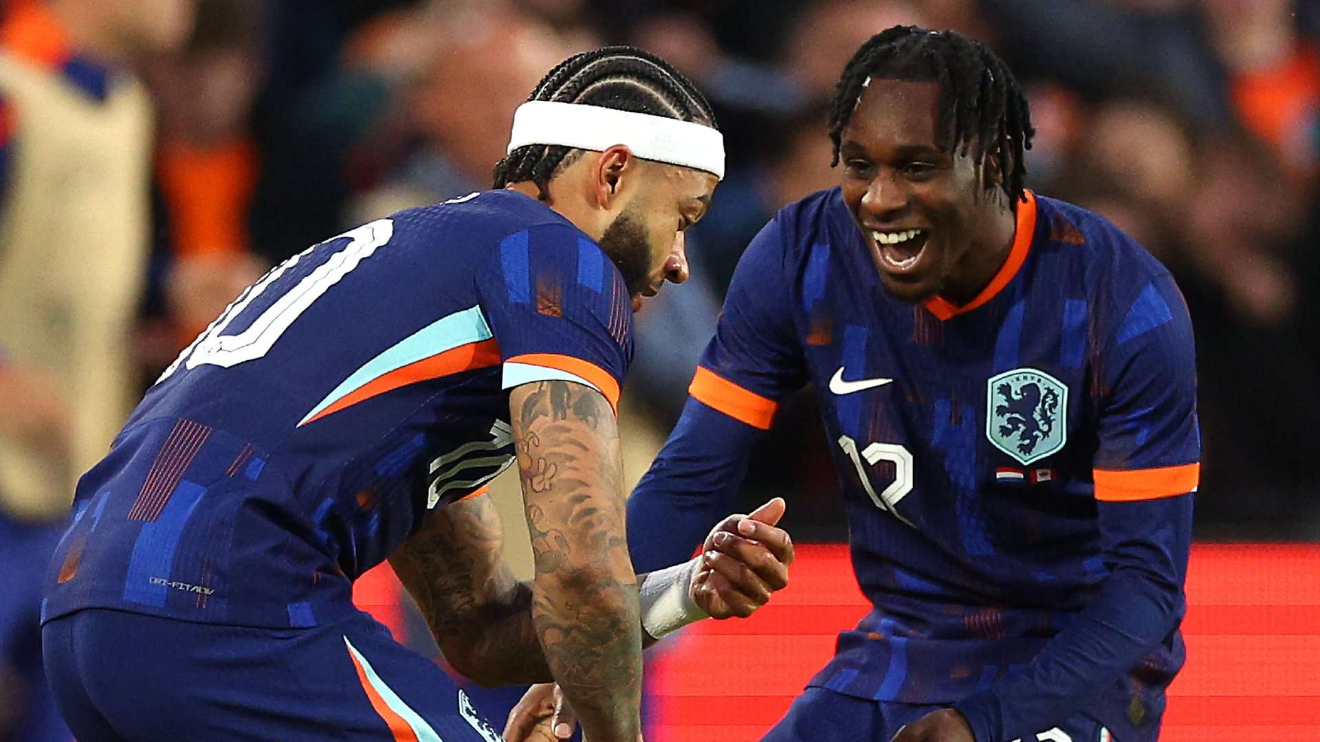 Memphis Depay Jeremie Frimpong Netherlands 2024