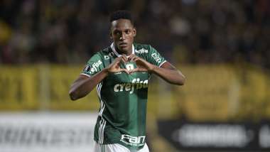 Yerry Mina Penarol Palmeiras Libertadores 26042017