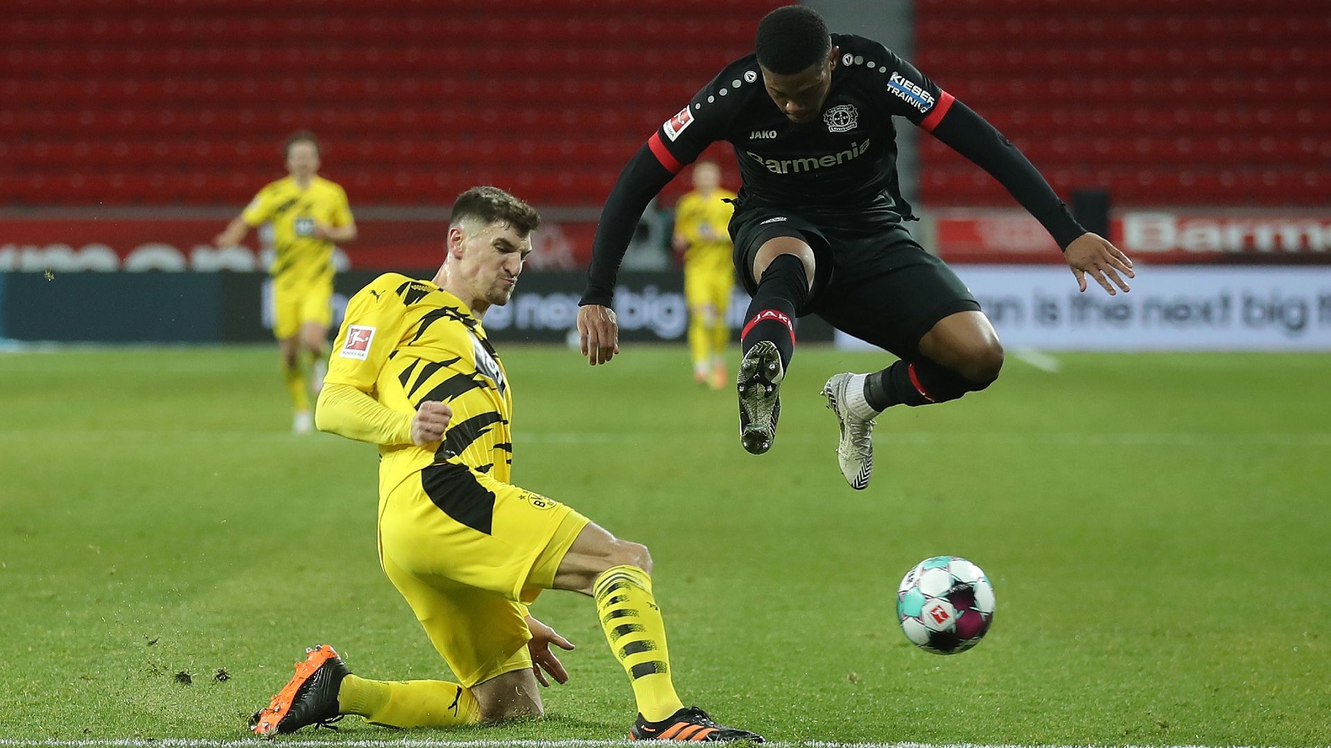 Leon Bailey Thomas Meunier Bayer Leverkusen Borussia Dortmund Bundesliga 19012021