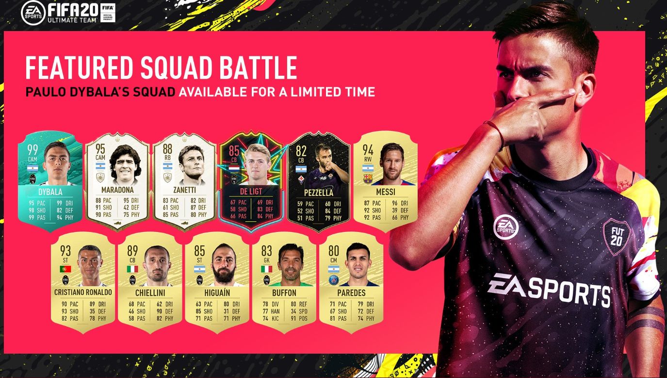 dybala squad FIFA 20
