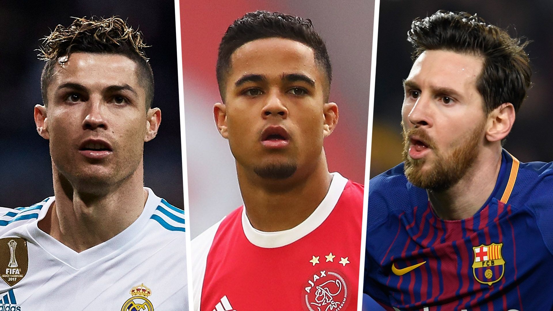 Cristiano Ronaldo Justin Kluivert Lionel Messi
