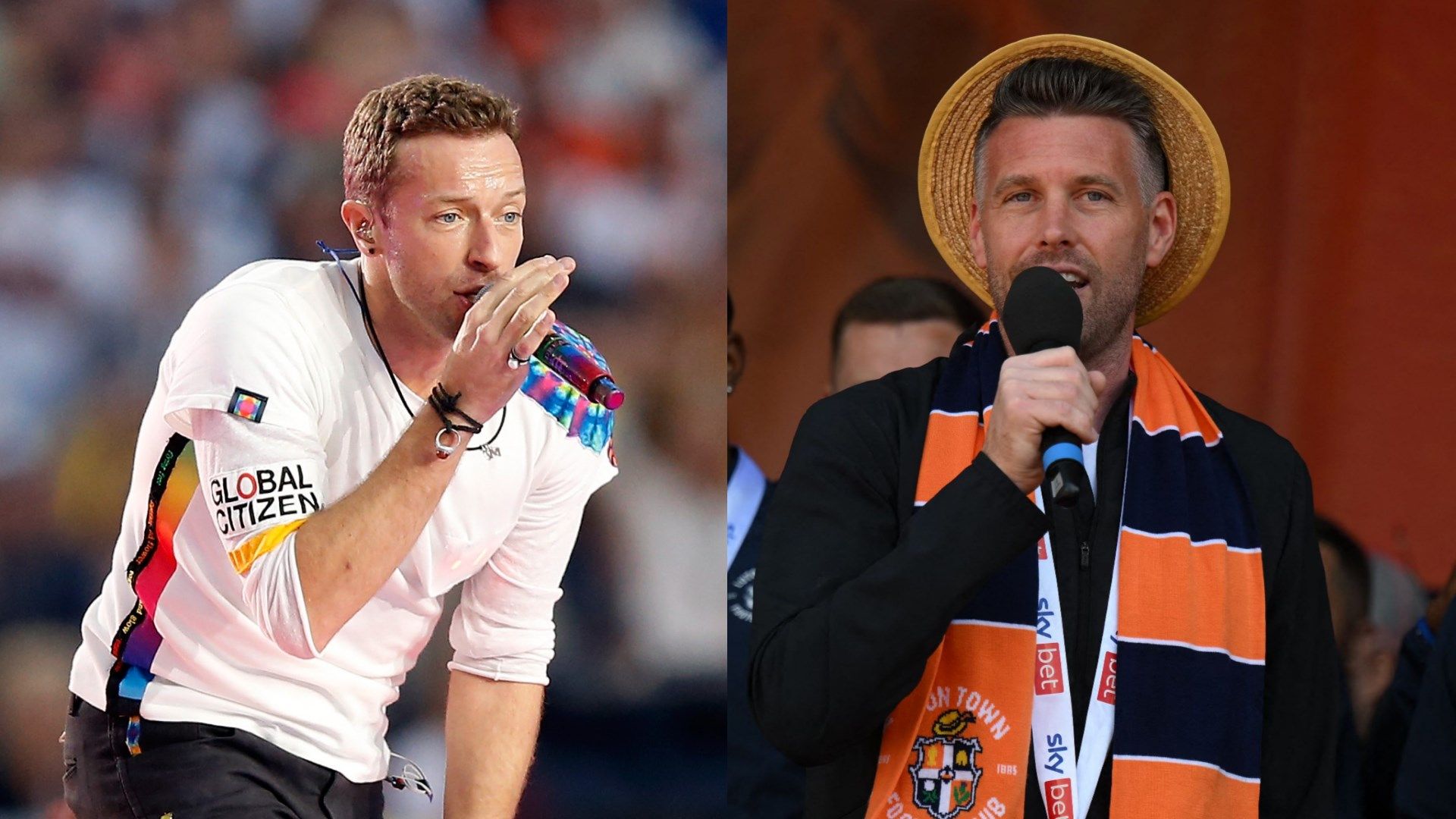 Chris Martin Rob Edwards Coldplay Luton Town
