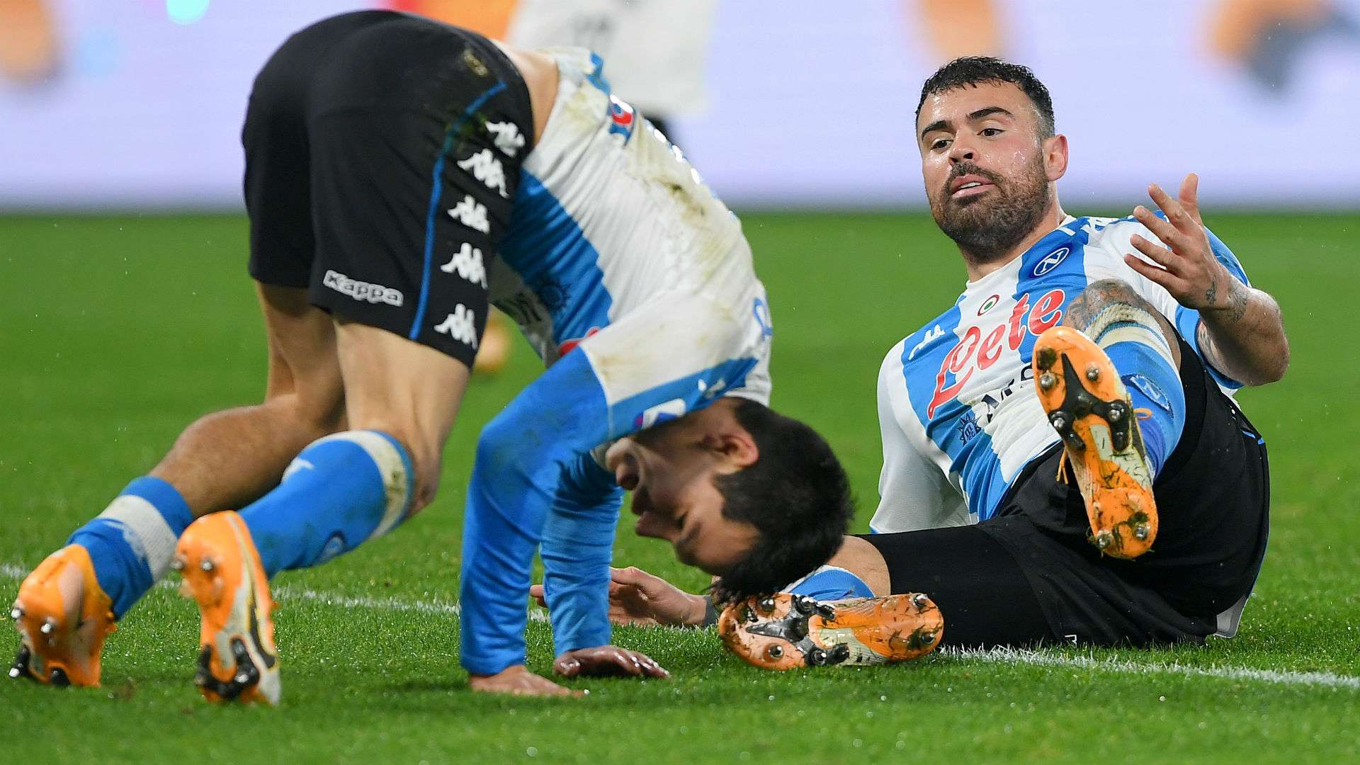 Hirving Lozano Andrea Petagna Napoli