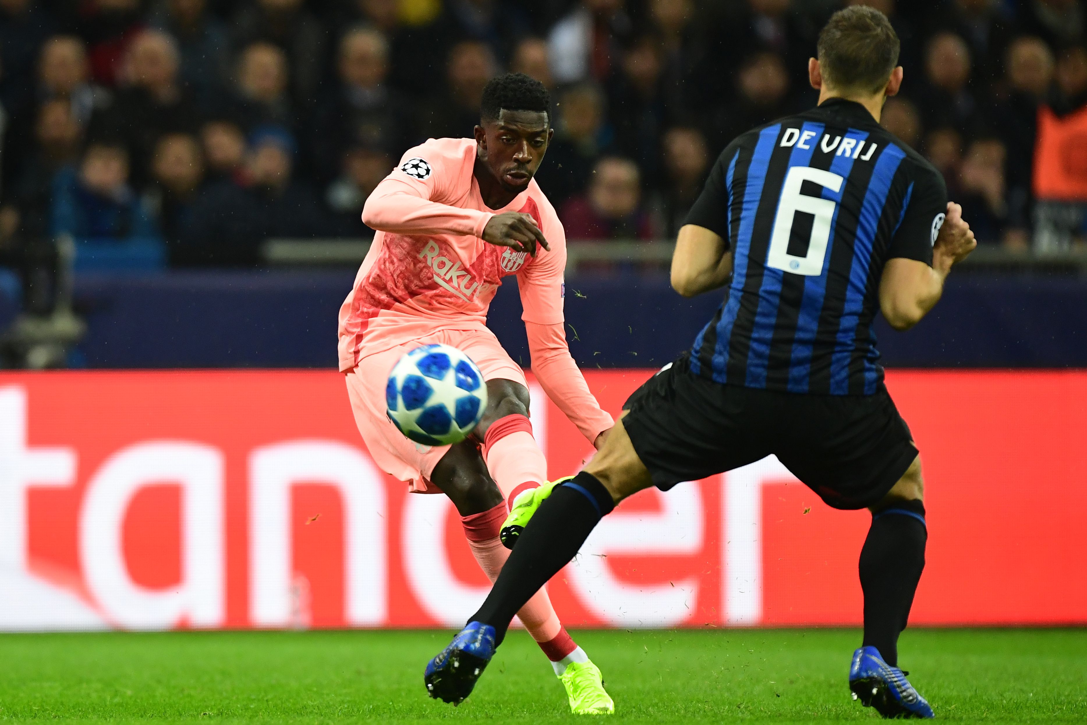 DEMBELE INTER BARCELONA CHAMPIONS LEAGUE