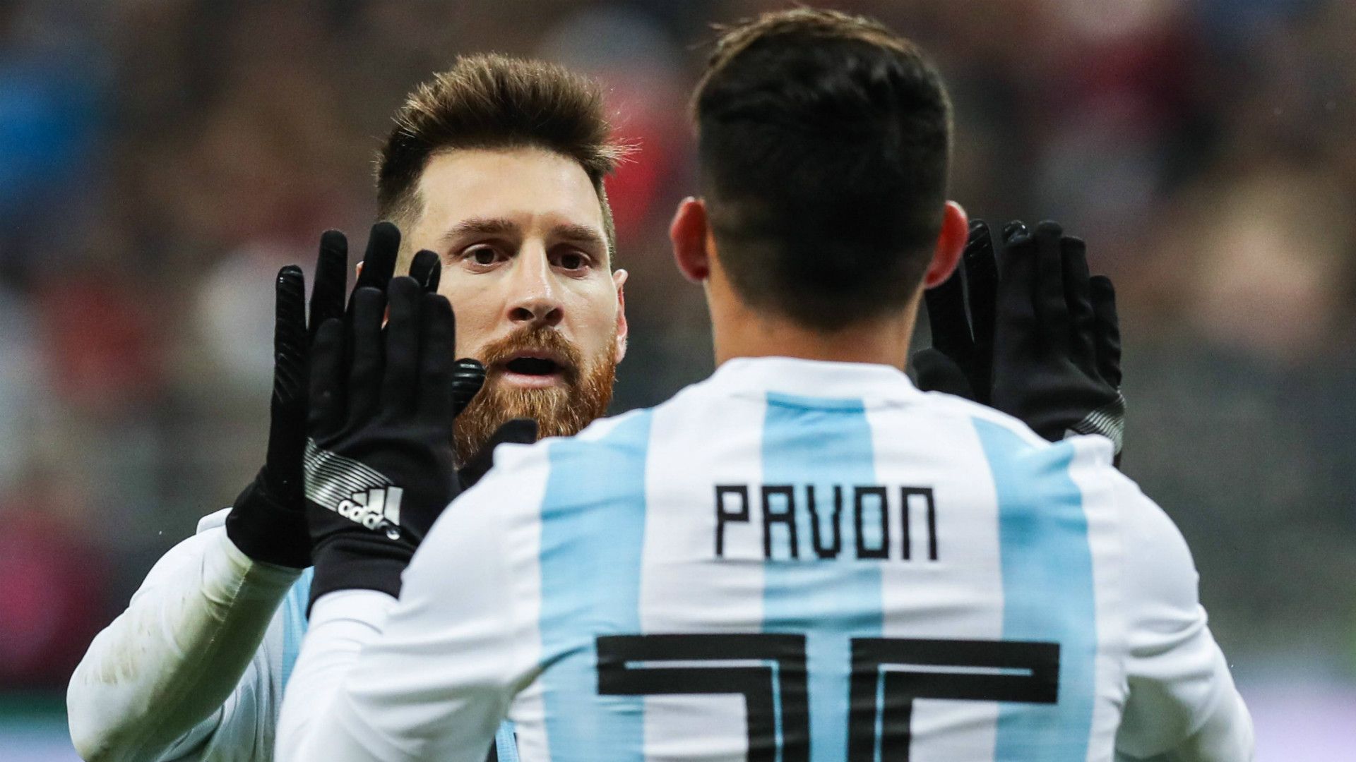 ONLY GERMANY Cristian Pavon Lionel Messi Argentina