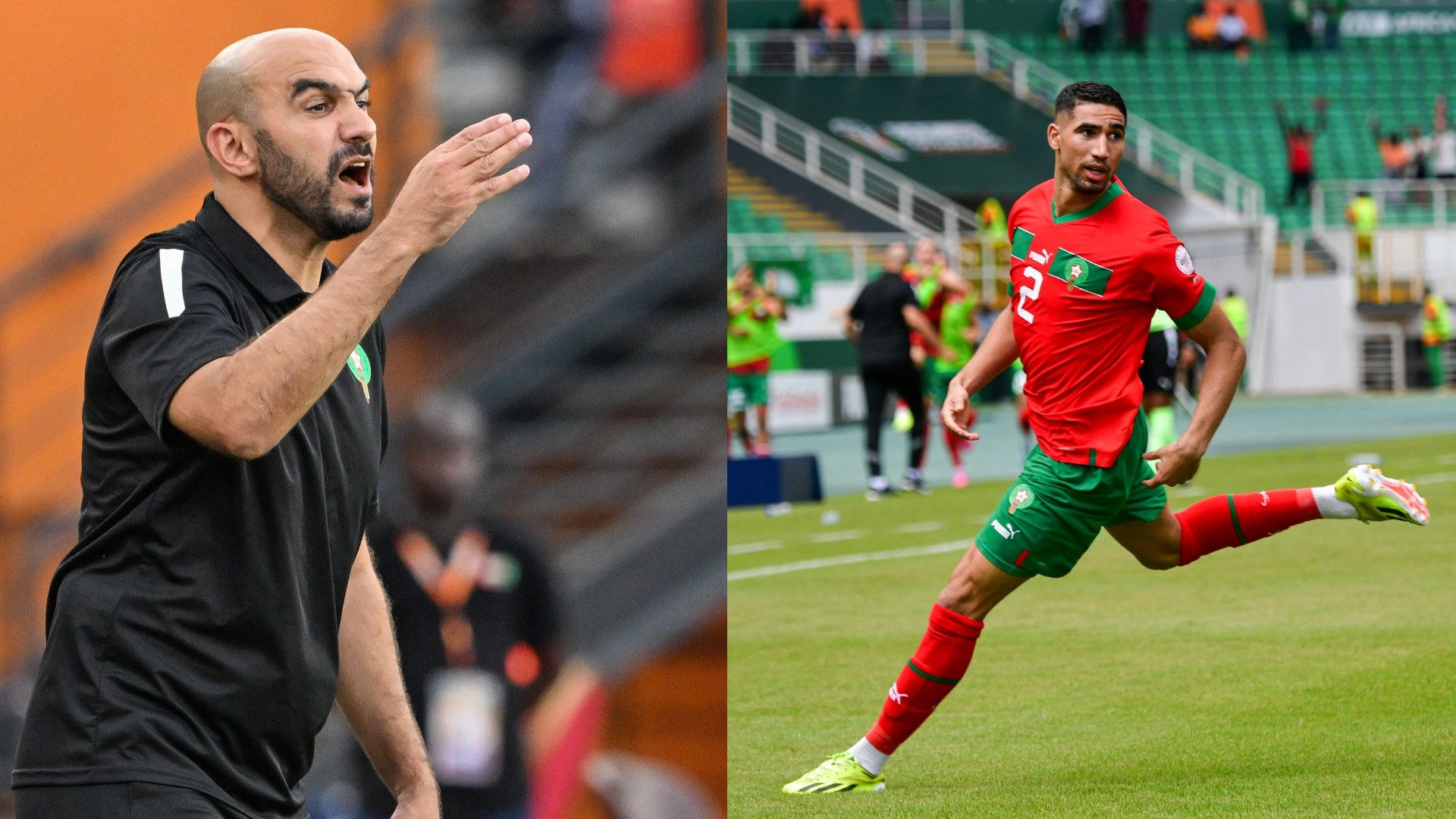 Walid Regragui achraf hakimi Morocco AFCON 2023