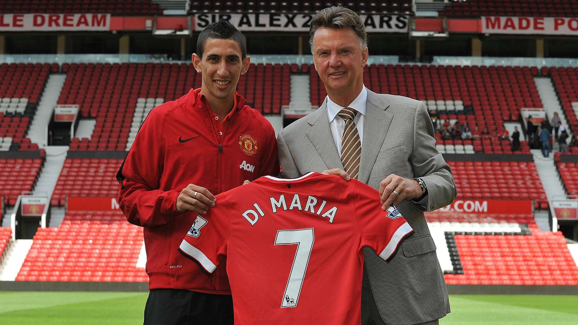 Louis van Gaal Angel Di Maria Manchester United