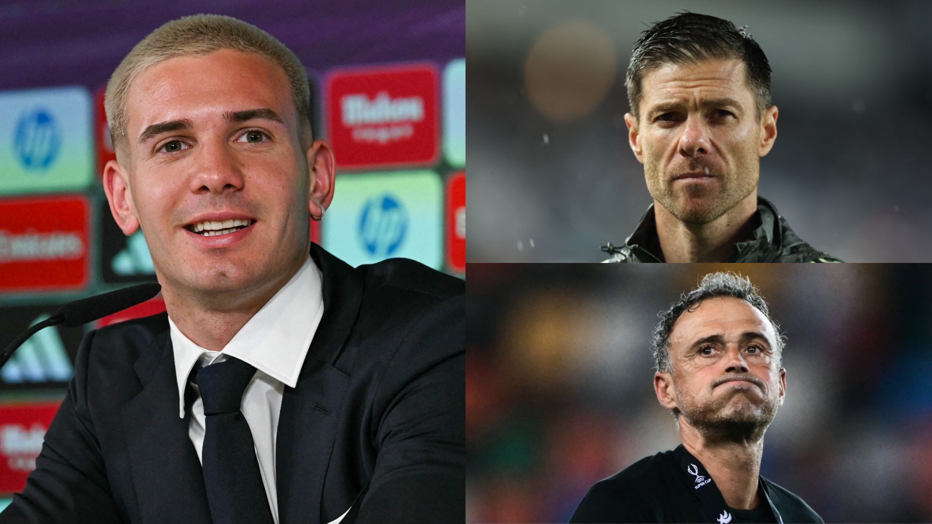 GFX Franco Mastantuono Xabi Alonso Luis Enrique