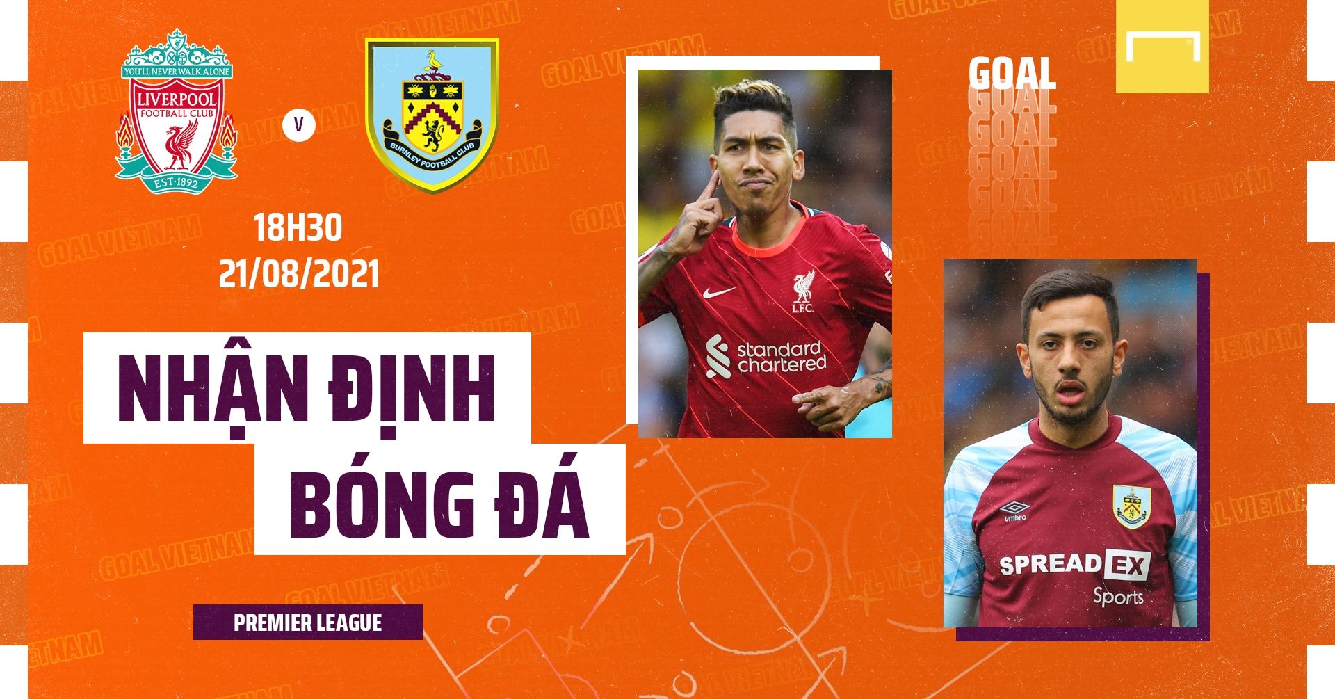 Preview Liverpool vs Burnley Premier League 2021/22 GFX