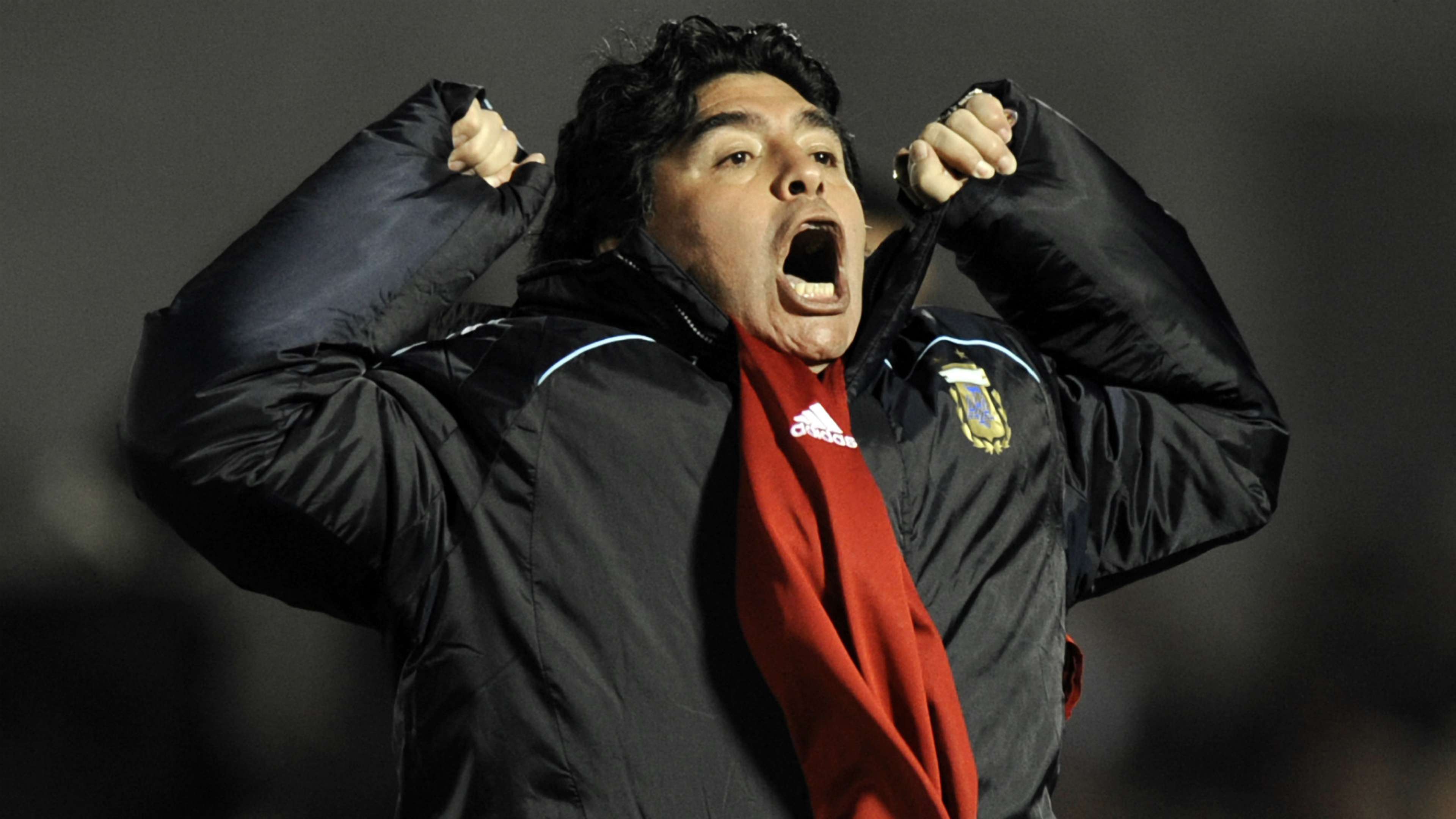 Diego Maradona Argentina Uruguay WC 2010 Qualifiers