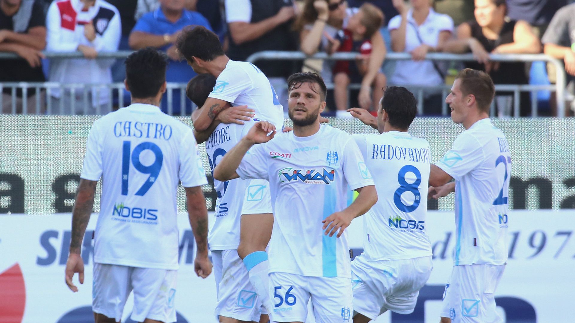 Chievo celebrates, Serie A, 24092017