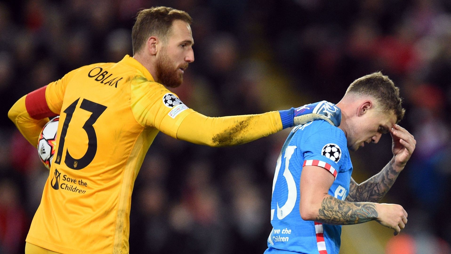 Jan Oblak y Kieran Trippier