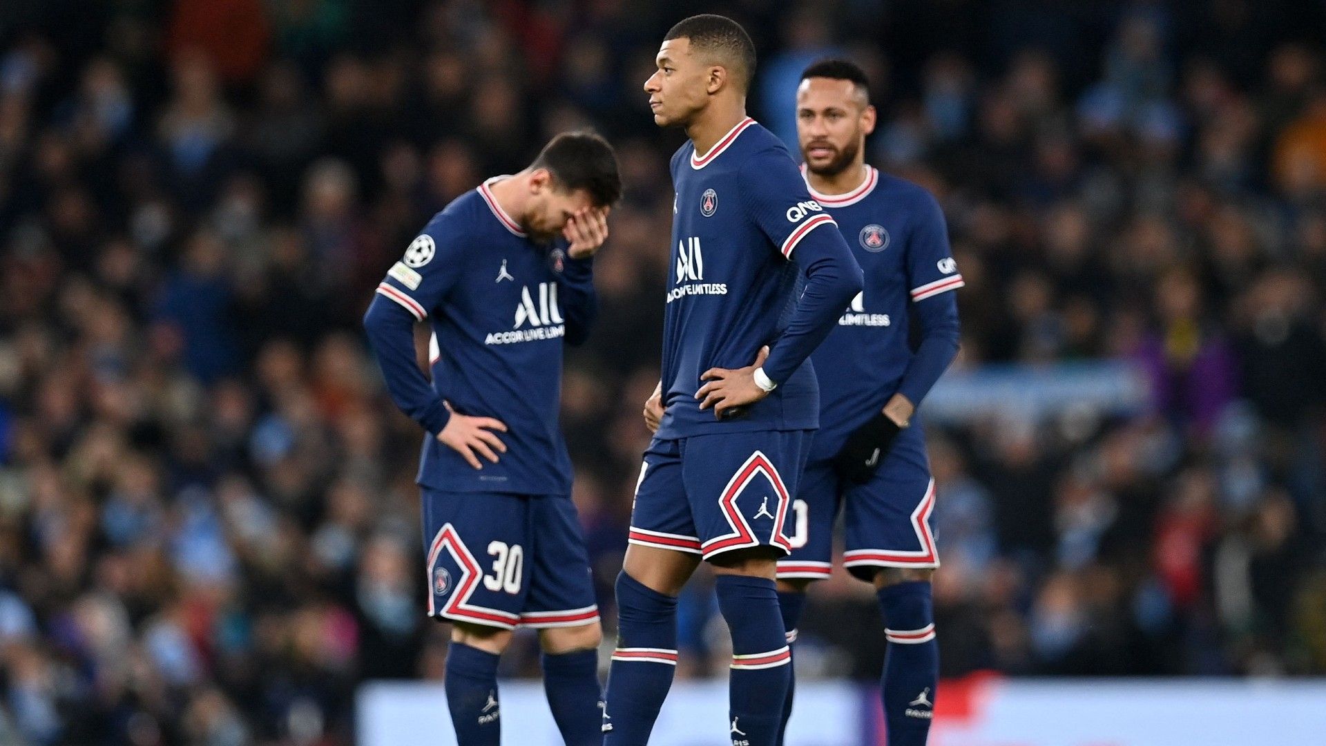 Kylian Mbappe Lionel Messi Neymar PSG 2021-22