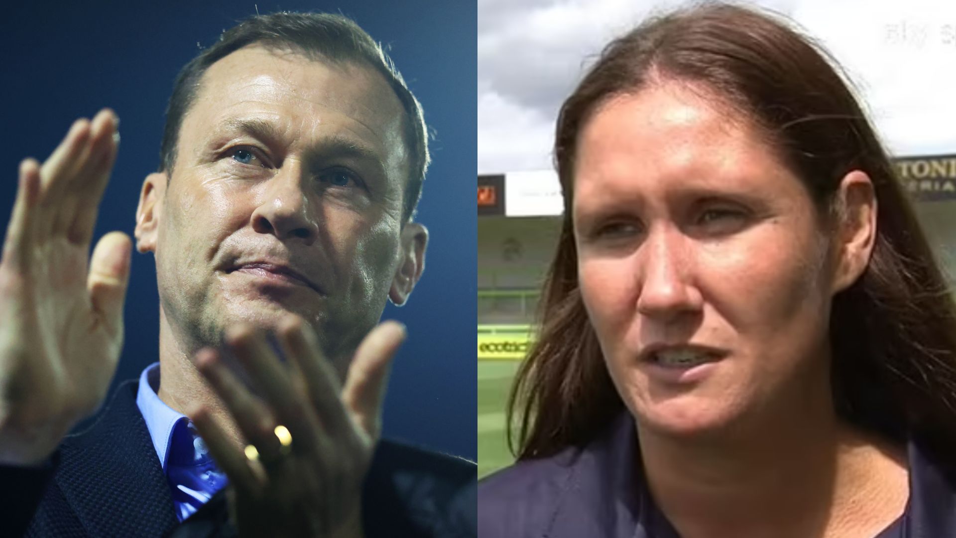 Duncan Ferguson Hannah Dingley Forest Green split