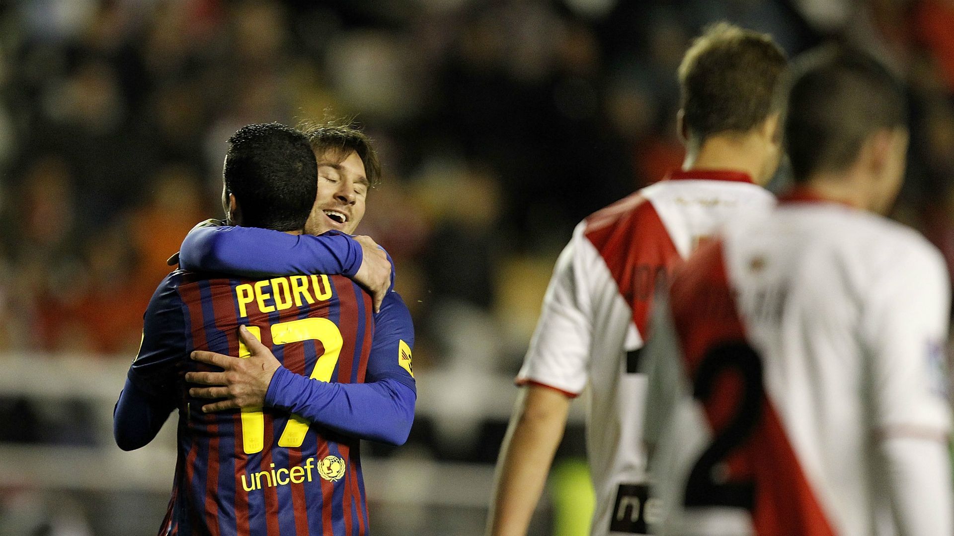 Rayo Vallecano Barcelona Lionel Messi Pedro 04292012