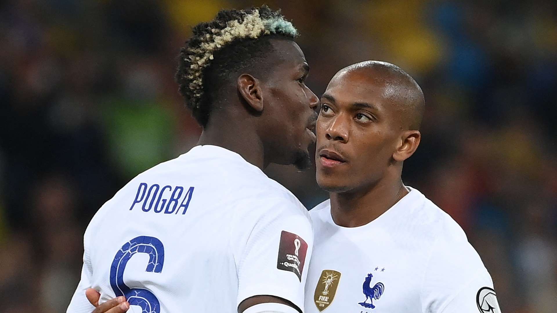 Anthony Martial Paul Pogba Ukraine vs France 2022 World Cup qualifier