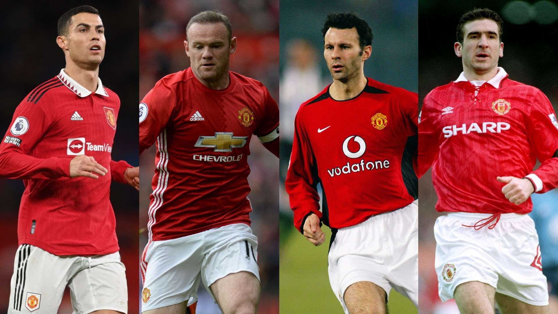 Cristiano Ronaldo - Wayne Rooney - Ryan Giggs - Eric Cantona