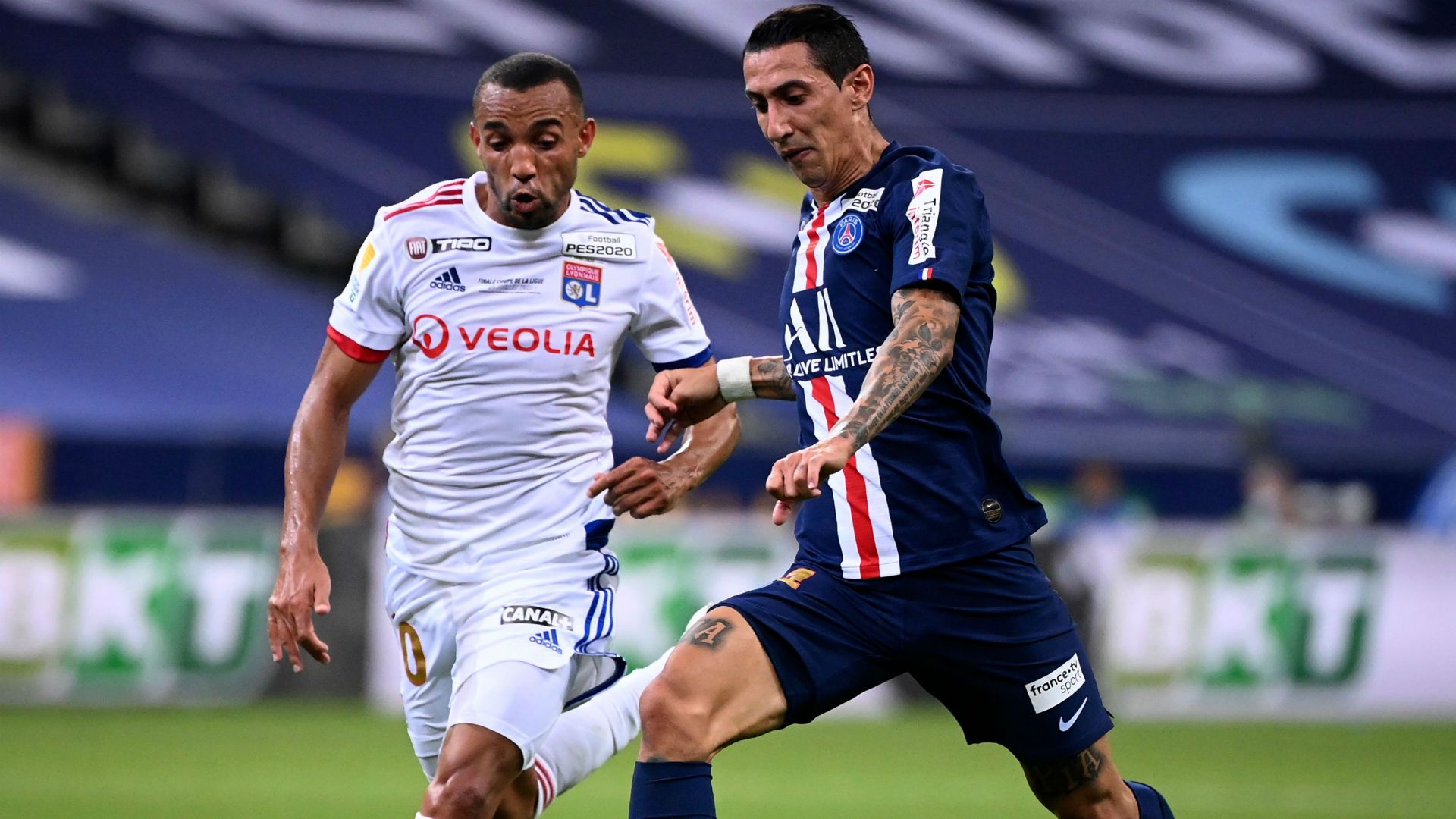 Angel Di Maria Marçal PSG Lyon Coupe de la Ligue 31072020