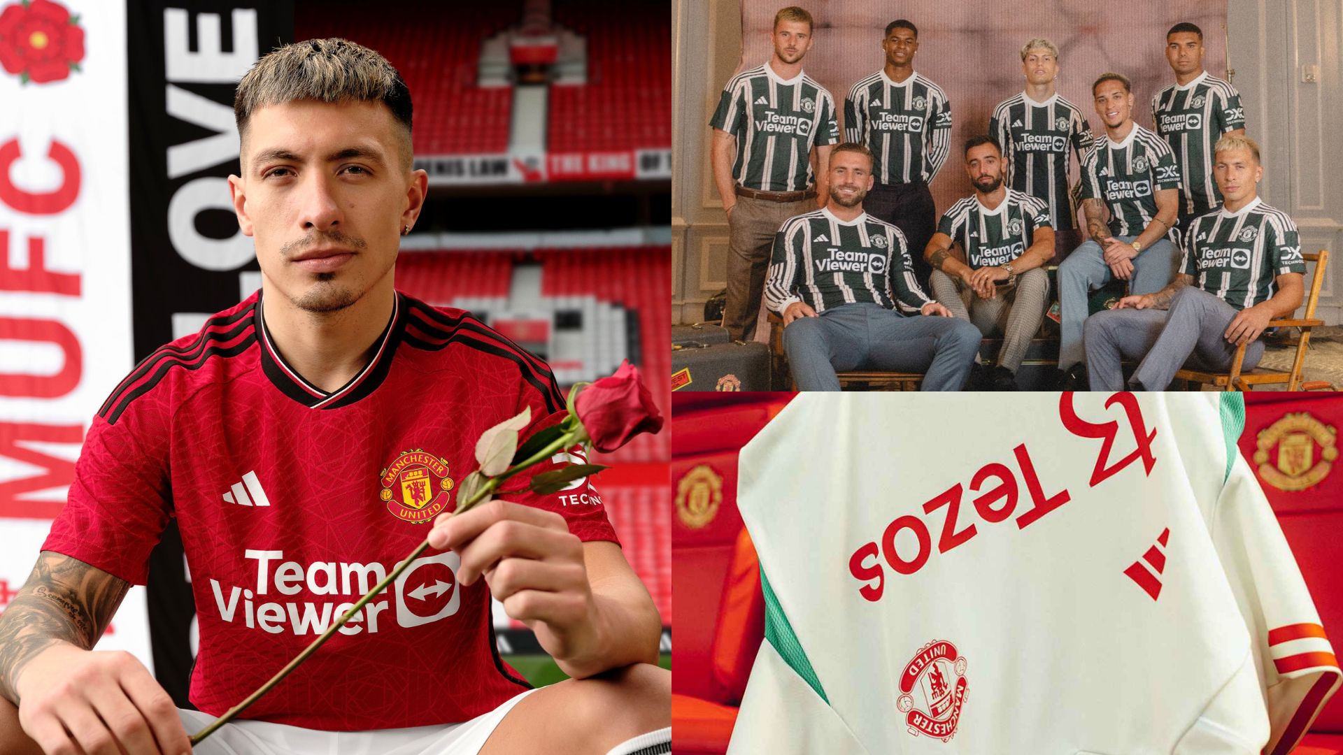 Man Utd 2023-24 kit collection - home, away and pre match