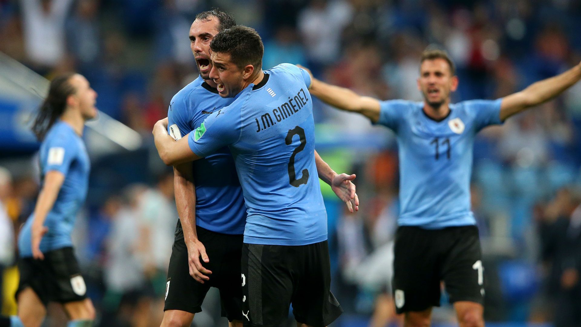Jose Maria Gimenez Diego Godin Uruguay World Cup