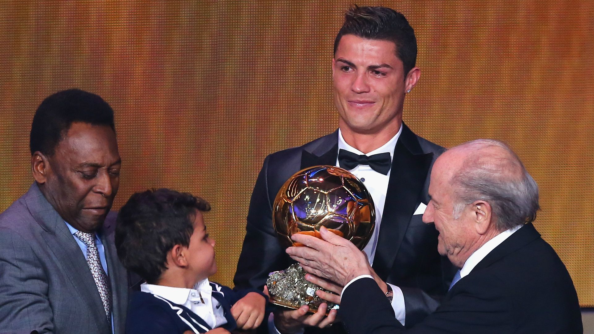 Cristiano Ronaldo Pele Blatter Ballon D'Or 2013